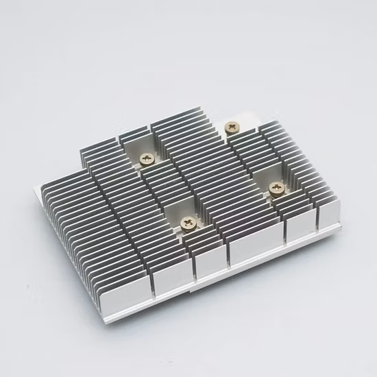 Lavorazione di foratura CNC Dissipatori di calore estrusi in alluminio Prodotti elettronici Soluzione termica Radiatore Dissipatori di calore in alluminio con placcatura anodizzata