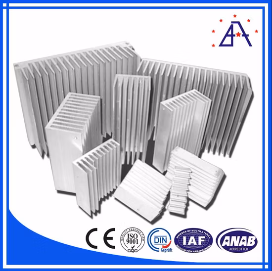 Dissipatore di calore dell'amplificatore in alluminio Al6061 per l'elettronica di potenza